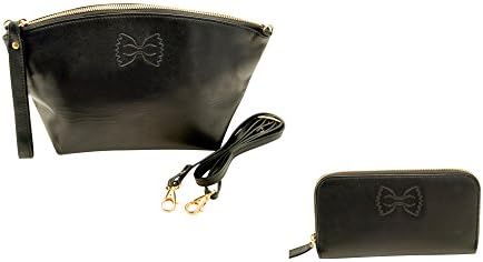 Ladies handbags Fashion by FarFalla Cross body purse + WALLET for women in the same design and colors