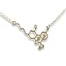Clayton Jewelry Labs THC Tetrahydrocannabinol Weed Marijuana Molecule Stainless Steel Necklace (Gold1)