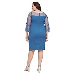 Alex Evenings Women's Plus Size Short Shift Dress