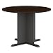 Bush Business Furniture Series A & C 42 Inch Round Conference Table in Mocha Cherry