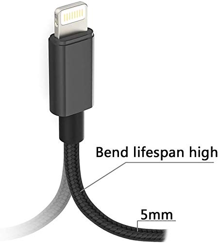 image for TicTacT iPhone Charger MFi Certified Lightning Cable 6 Pack [3/3/6/6/1