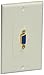 Monoprice 104568 1-Port VGA Wall Plate White