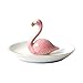 Netgo Adorable Ceramic Flamingos Jewelry Ring Holder Display Rack Rings Chain Bracelets Earrings Trays Dish ...