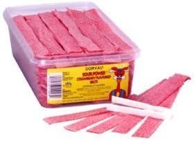 Sour Power Strawberry Belts 150CT by Dorval
