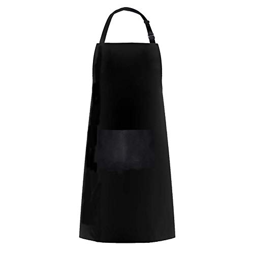Bibs Aprons Bulk with 2 Pockets for Women Men Chef, 33 x 27 inches, Adjustable Neck Strap(Black，12 Pack) - Thumbnail 2