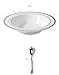 Stock Your Home 12 Oz Fancy Disposable Dinner Bowls for Holidays, Parties, Weddings, Catering, 50 Bowls and 50 Spoons (Silver)
