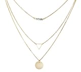 SUNNOW® Women Grils Bohemian Jewelry Alloy Pendant Multilayer Short Necklace