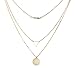 SUNNOW® Women Grils Bohemian Jewelry Alloy Pendant Multilayer Short Necklace