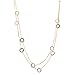 Spinningdaisy Circle Link Double Line Strand Necklace (Gold)