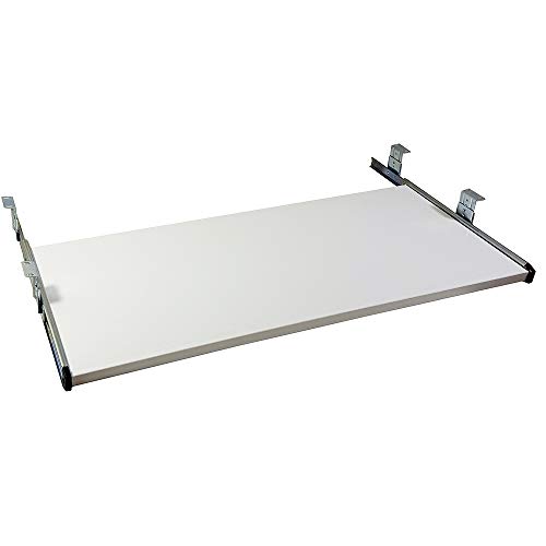 FRMSAET Furniture Accessories Office Product Suits Hardware 20/24/30 inches Keyboard Drawer Tray Wood Holder Under Desk Adjustable Height Platform. (30 inches, White)