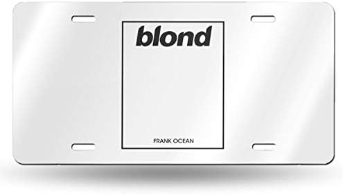 YJKPA License Plate, Blond Frank Ocean Aluminum License Plates Metal Signs for Car Truck Vehicles Decoration 6"" X 12