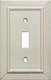 Franklin Brass W35217-SN-C Classic Architecture Single Toggle Switch Wall Plate/Switch Plate/Cover, Satin Nickel