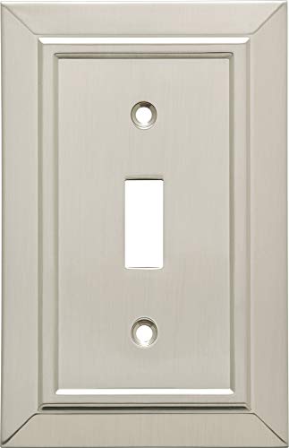 Franklin Brass W35217-SN-C Classic Architecture Single Toggle Switch Wall Plate/Switch Plate/Cover, Satin Nickel