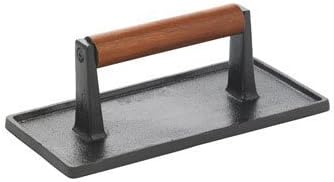 Grillmark BBQ Cast Iron Rectangular Chicken and Steak Grill Press, 8-3/4 X 4-1/2 by Grillmark