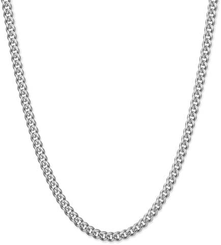 Lotus Style Men's Necklace Men in Black Line Stainless Steel