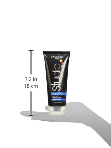 L’OREAL PARIS STUDIO LINE CLEAN GEL, STRONG HOLD, 6.8 FL OZ (PACK OF 3)