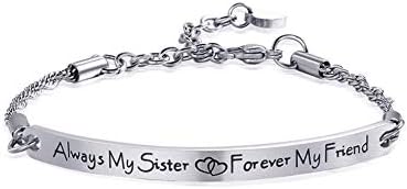 4MEMORYS Inspirational Chain Bracelet with ID Bar Engraved She Believed she Could so she did Inspirational Bangle Jewelry for Women Girls Daughter