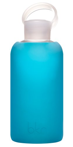 bkr bottle : bubbly glass water bottle + soft silicone sleeve - 500ml