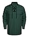 COOFANDY Mens Scottish Jacobite Ghillie Kilt Shirts Medieval Renaissance Pirate Costume Long Sleeve Lace Up Henley Shirt