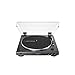 Audio-Technica at-LP60XBT-BK Fully Automatic Bluetooth Belt-Drive Stereo Turntable, Black, Hi-Fidelity, Plays 33 -1/3 and 45 RPM Vinyl Records, Dust Cover, Anti-Resonance (Renewed)thumb 1