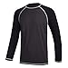 Men's Long Sleeve Swim Shirts Rashguard UPF 50+ UV Sun Protection Shirt Athletic Workout Running Hiking T-Shirt Swimwear