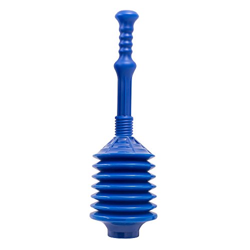 Professional Bellows Accordion Toilet Plunger, High Pressure Thrust