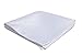 FOMANN Mens Pocket Squares Handkerchief 6 PK Wedding Party Solid Color Handkerchiefs (White)