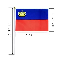 25 Pack Hand Held Small Mini Flag Liechtenstein
