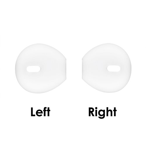 20 Pieces for iPhone Earpods Silicone Cover Tips Teemade Replacement Ear Gels Buds Anti-Slip Silicone Soft Sport Earbud Tips for iPhone X/8/8 plus/7/7 plus/6s/6 plus/5s/5c/5 (Clear)