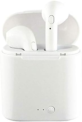 DIITOU Wireless Bluetooth Headset,Wireless Headphones,Hands-Free Calling Earphones Sport Driving Earbuds Built-in-Mic&Charging Case Compatible with phoneX/8/7 Samsung for Android(White)