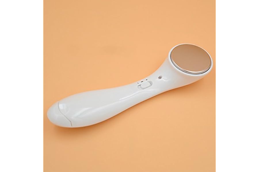 Vki Trip Most Popular Electronic Vibration Iontophoresis Apparatus Face Massager Facial Skin Care Cleaner Beauty Instrument (White)