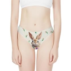 Coloranimal Thongs for Women's Happy Easter Rabbit