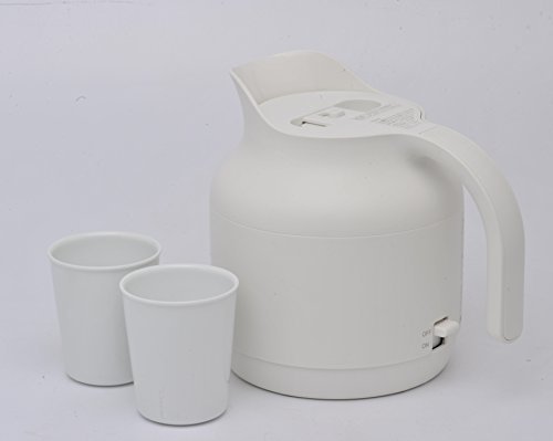 Click Here to See More Images MUJI Electric Kettle Jug White designed by Naoto Fukasawa MJ_EK5A 100V and Ceramic Cup