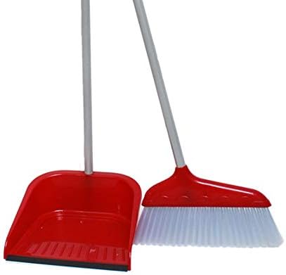VM Shopping Mall Plastic Steel Long Handle Dustpan And Brush For Sweeping Cleaning Broom