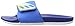 adidas Women's Adilette Cloudfoam Ultra Adjustable Slides Athletic Sandal, Ray Blue/Ice Green/Ice Yellow, 7