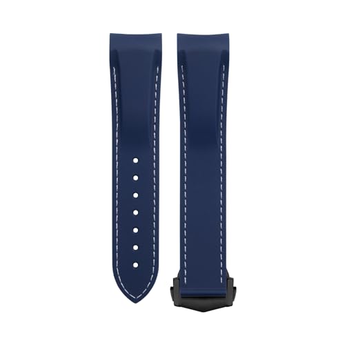 Soft Flexible Rubber For 300 AT150 600 Wristband 20/21/22mm Black Tip Buckle