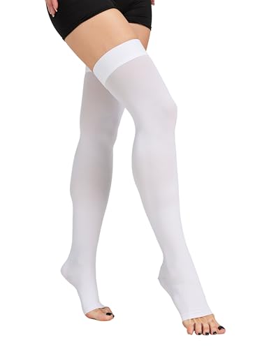 TOFLY Thigh Medical Open Toe Compression Stockings