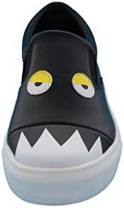 Girls, Boys (Little Kid/Big Kid) Black/Red Monster Slip-On Leather Fashion Sneakers