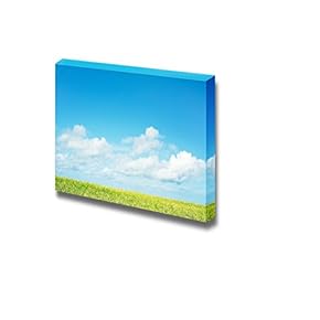 Canvas Prints Wall Art - Grass Field | Modern Wall Decor/Home Decoration Stretched Gallery Canvas Wrap Giclee Print. Ready to Hang - 12" x 18"