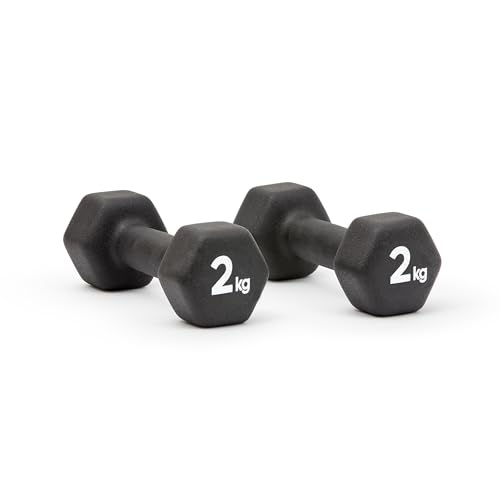 adidas(アディダス) ネオプレンダンベル トレーニング 筋トレ ブラック 2kg x 2ペア ADWT-11402