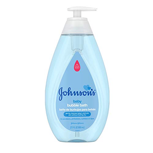 Johnson’s Baby Bubble Bath for Gentle Baby Skin Care, Paraben-Free & Pediatrician-Tested Baby Bubble Bath, 27.1 fl. oz