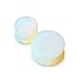 Opalite Semi-Precious Stone Solid Saddle Fit Plugs Ear Gauges - Choose From Multiple Sizes - Sold As Pair (12mm (1/2