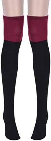 TAORE Cotton Over-Knee/Thigh-Highs Socks (Red)