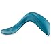 Kizingo Toddler Spoon - Curved Self-Feeding Learner Spoon for Toddler Development (Right Hand, Teal Blue) - Perfect for Babies Wanting to Feed Themselves Their Baby Food primary