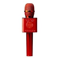 Original Brand Tosing Q9 04 Wireless Karaoke Microphone Bluetooth Speaker 2-in-1 Handheld Sing & Recording Portable KTV Player (Red)