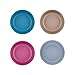 Creative Goods Bamboo Bowls - Eco Small Snack Container for Pasta, Cereal, Oatmeal - Non Toxic, No BPA, Biodegradable Safe for Kids Dinnerware - Gift for Baby Shower, Graduation - 4 Pieces