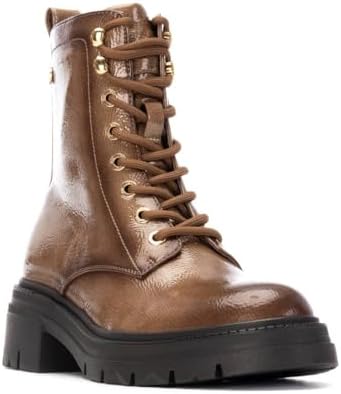 - Botín Militar Mujer Beige - Calzado Cómodo y Versátil - Moda casual - Modelo 14429603 (Talla 36)