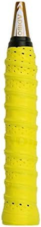Racket Grip, ADIBO Anti Slip Absorbent Overgrips for Racquet Tennis Badminton (Yellow)