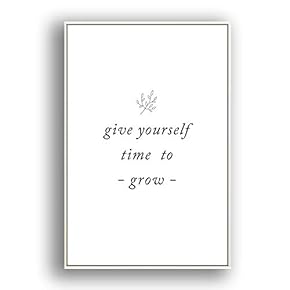 Framed Canvas Wall Art for Living Room, Bedroom Simple Words Canvas Prints for Modern Home Decoration Ready to Hang - 16"x24" inches