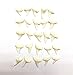 PEPPERLONELY 25 PC Mako Shark Teeth for Making Shark Teeth Necklace, Beach Crafts Coastal Décor, 3/8 Inch ~ 1/2 Inch